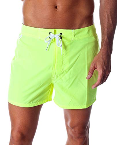 SUNDEK BS/RB-Low Rise Bañador para Hombre - Amarillo, 36