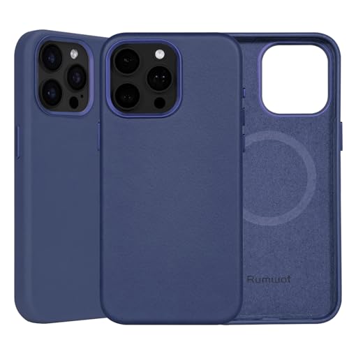 Coque iPhone 15 Pro cuir MagSafe antichoc - Étui rigide