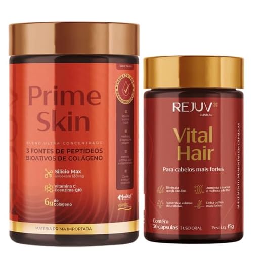 Kit Prime Skin Com Verisol e Morikol + Vital Hair 30 Caps - Rejuv