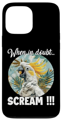 Cockatoo Meme T�A������̂��߂̖ʔ������уI�E�� �X�}�z�P�[�X iPhone 13 Pro Max �p