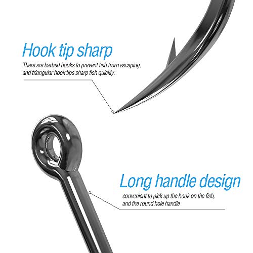 DONQL-Angelhaken-mit-Widerhaken-3-12-Karpfenangeln-Angelzubehoer-Karbonstahl-Jig