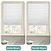 Changshade 6 Pack Temporary Shades, Pleated Paper Blinds for Indoor Windows Cut to Size Adhesive Paper Shades No Tools No Drilling for Office, Bedroom, Living Room,48