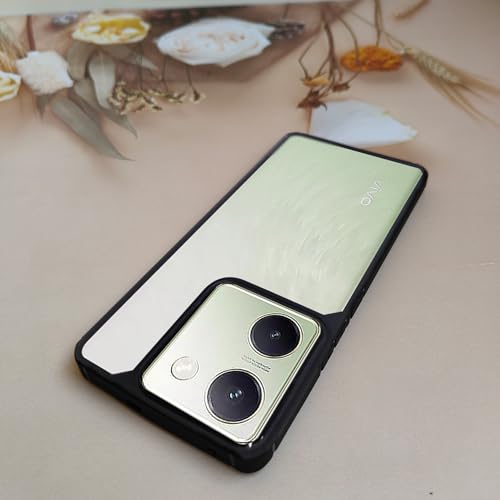 Image of AIBEX Crystal Clear Back Case Compatible with Vivo Y300 Plus 5G / Vivo Y200 Pro 5G Back Cover Case | 360 Degree Protection | Shock Proof Design | Transparent Back Cover (PC & TPU, Black Bumper)
