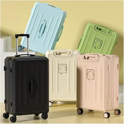 Hard Shell Suitcase Portable Travel Trolley Case Multifunctional Carry On Luggage with USB Charging Port and Cup Holder2