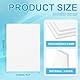PATIKIL 12x8x0.1 Spanplattensheets, 20 Stück 100PT Dickes Buchbinderplatte Stabiles Buchbindematerial für Buchumschlag, Weiß