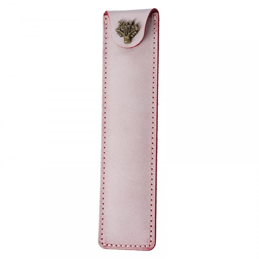 Leather Single Pen Cover, Retro Fountain Pen Pouch for Office