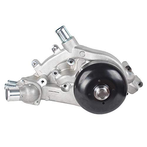 IRONTREE AW6009 Water Pump Kit with Metal Gasket & Thermostat for 07-20 Chevy Silverado 1500 Tahoe Avalanche Suburban, 07-17 GMC Sierra 1500 Yukon XL Savana, Cadillac Escalade, Hummer, 4.8L 5.3L 6.0L