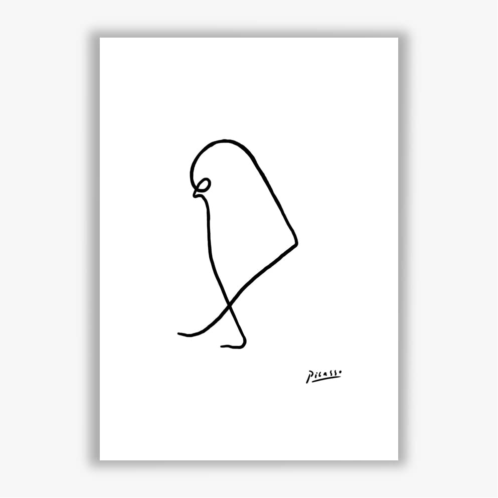 Poster Picasso Bird Sketch Spiffing Prints grand format de décoration murale moderne - 2