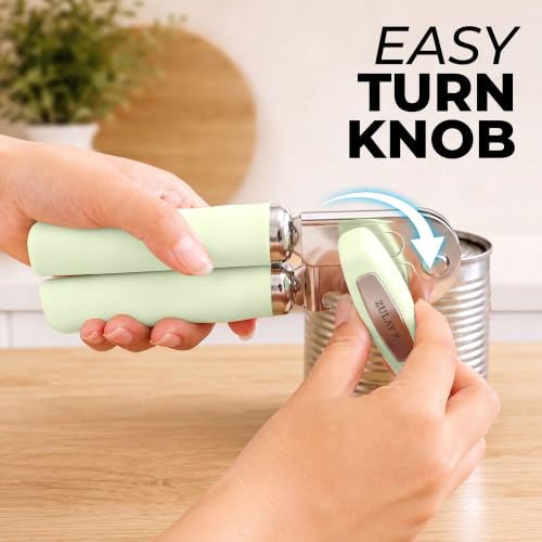 Image of Zulay Kitchen Stainless Steel Swing Open Manual Can Opener Comfortable Grip