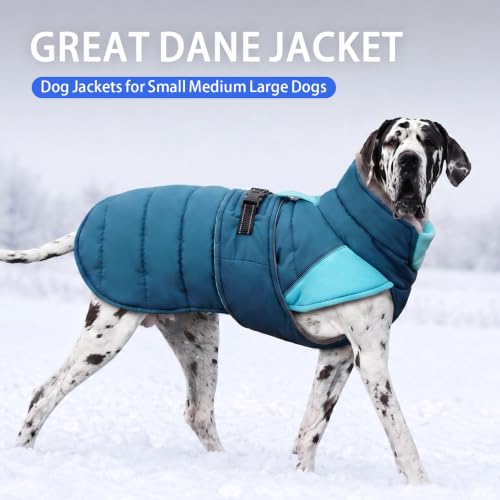 Image of MIGOHI Warm Dog Jacket, Waterproof Dog Winter Coat, Brown,L