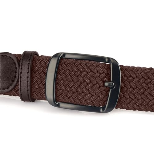 Mens Elastic Woven Belt 1 3/8" Braided Stretch Golf Belts for Women Casual Golf Pants Jeans3
