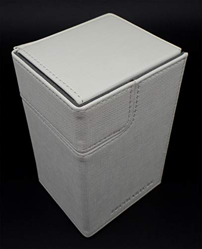 docsmagic.de Premium Magnetic Tray Box (100) White + Deck Divider - MTG - PKM - YGO, Big (100) - Image 2