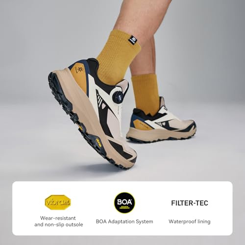 KAILAS Men's Kuocang BOA Hiking Shoe FLT Waterproof V Sole Non-Slip Shoes Lightweight Breathable Low Height Outdoor Trailing Trekking Shoes3