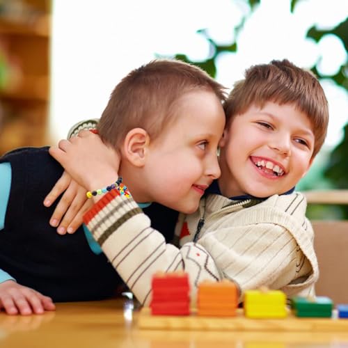 MAQVQLU Pulseira de conscientização do autismo com 7 chacras para autismo, peça de quebra-cabeça, pu