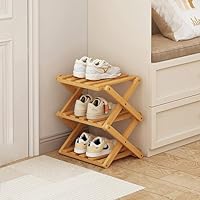 Akloya Vertical Shoe Rack Small, 5 Tier Portable Folding Shoe Storage Rack, Without Installation Free Standing Shoe Rack for Corridors, Bedrooms Living Room Corner and Small Spaces