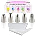 Classic.Simple.Good. Cupcake/Cake Decorating Kit, Easy Cake Decorating Tip Set, X-Large Stainless Steel Tips and Pastry Icing Bags, Extra Bonus Large Tip