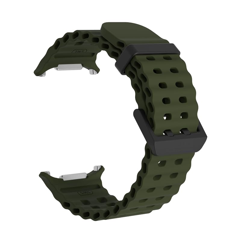 Bracelet marin en silicone pour montre sport ultra 47mm