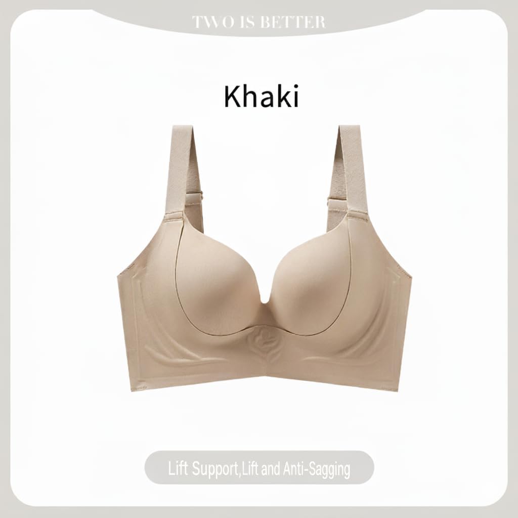 Women’s Wireless Push-Up Bra 1-Pack – Soft Support, Deep V 3D Cup, Lightweight