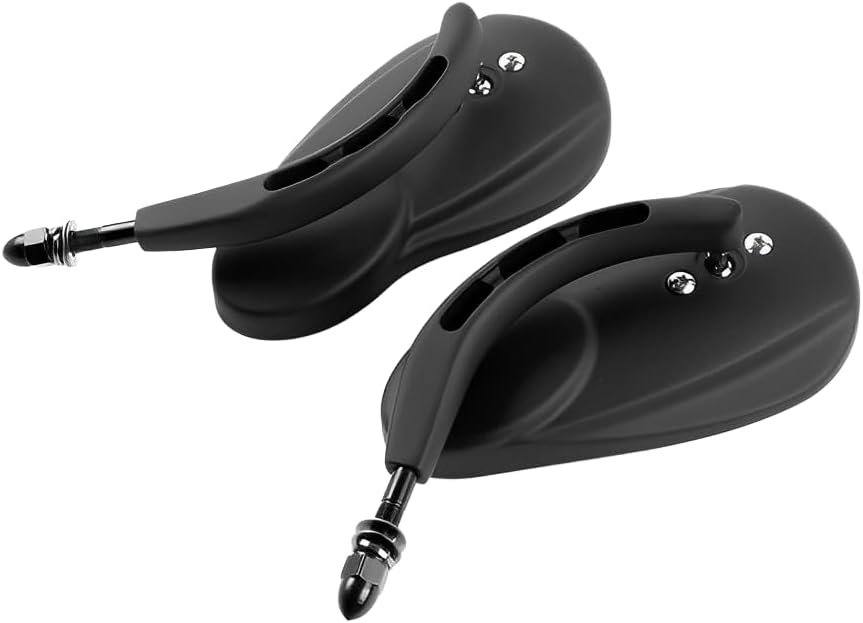 Rearview Mirrors/Split Vision Mirror for Harley Road King Street Glide Road Glide Softail Iron 883 Iron 1200 Deluxe Fatboy Sport Glide XG500 XG750 1982-2024 (BLACK)