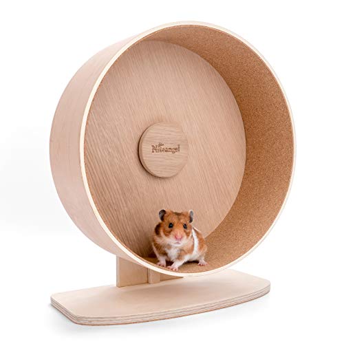 Niteangel-Wooden-Hamster-Exercise-Wheel-Silent-Hamster-Running-Wheel-for-Hamsters-Gerbil-Mice-and-Other-Similar-Sized-Small-Pets-L