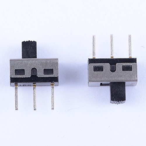 Cylewet – Botão deslizante vertical de 5 mm, 3 pinos, 2 posições, 1 P2T, painel SPDT (pacote com 20)