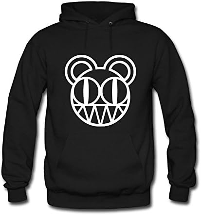 Yuanfang Nong Men's Radiohead Bear Sweatshirt Hoodie XL Black