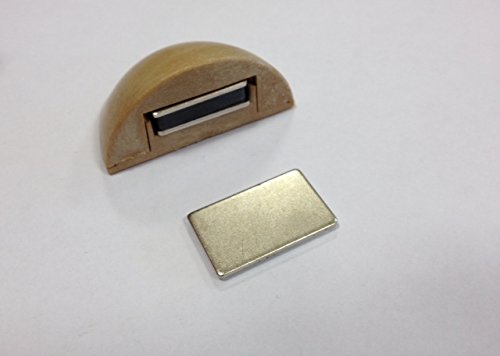 CALAMITA ULTRA POTENTE VE.CA-ITALY 10 x FERMAPORTE MAGNETICO IN DIVERSE COLORAZIONI FINTO LEGNO FERMA PORTE (NOCE CHIARO)