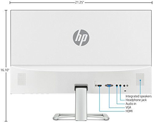 Image of HP 23.8 inch (60.45 cm) Edge to Edge LED Backlit Computer Monitor - Full HD, IPS Panel with VGA, HDMI Ports - 24EA (Silver)