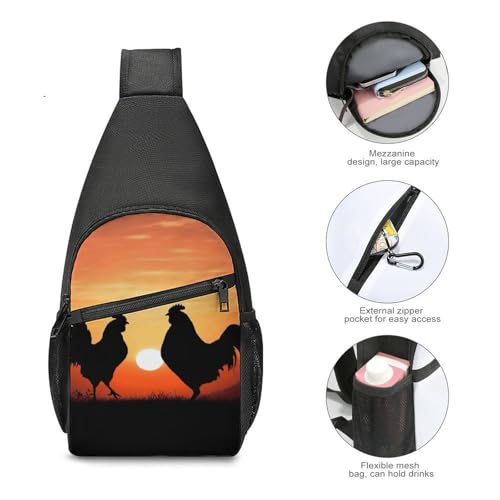 Mochila deportiva casual tipo bandolera para viaje miniatura 5