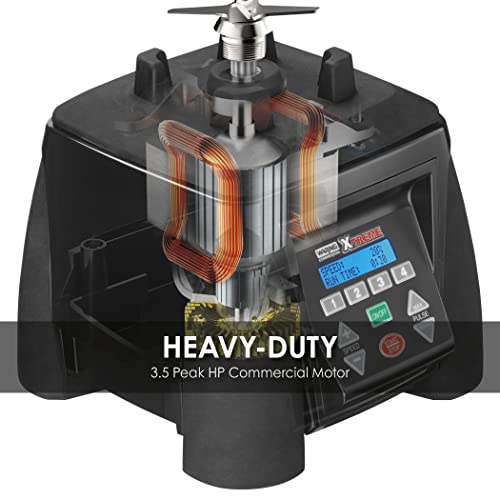 Waring Commercial Mx1300Xts 3.5 Hp Blender With 4 Recipe Programable Lcd Display And A 64 Oz Stainless Steel Container, 120V, 5-15 Phase Plug #TOP2