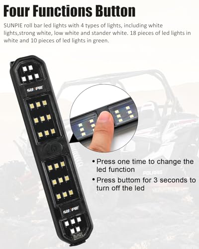 Image of SUNPIE UTV Dome Light SXS Interior Wireless Lighting LED Battery Powered