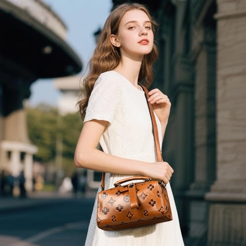 Bolso Satchel pequeño de cuero para mujer miniatura 2