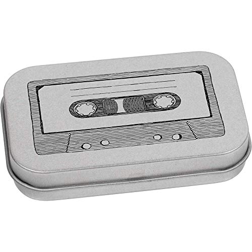Azeeda 80mm 'Cassette Tape' Metal Hinged Tin/Storage Box (TT00128408)