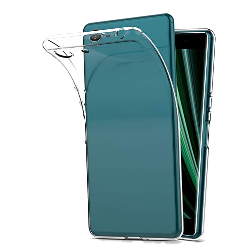 Xperia Ace SO-02L 用のケース カバー クリア 全透明 対応 TPU 耐衝撃 指紋防止 薄型 軽量 黄変防止 Qi充電対応 Xperia Ace