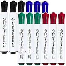 Dry Erase Markers, Assorted Colors, Chisel Tip, Pack of 12, Whiteboard Marker for Office, Home
