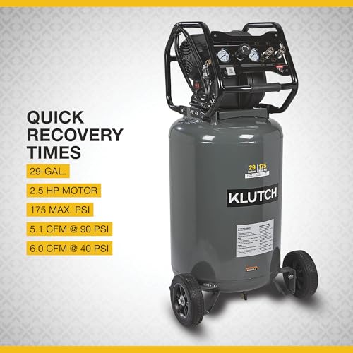 Klutch 29-Gallon Oil-Free Compressor