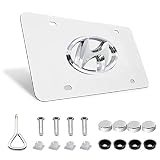 SonneMond Compatible with 3D Silver Stainless Steel License Plate Frame for Hyundai (BL-001)