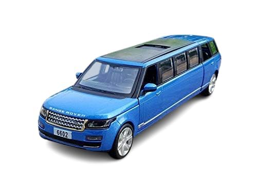 Image of 1:32 Long Range Rover Diecast Metal Pullback Limousine Toy Car with Openable Doors & Light, Music for Boys for Kids (W-Color as per Available)