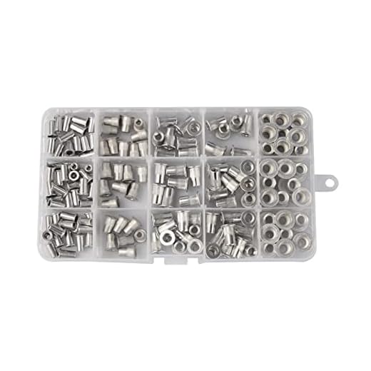 LinTin 150 st aluminium nutnötter kit rivnut standard kejserlig nettinsert nöttertät cap nutn mutter 1/4-20 10-32 10-24 8-32 6-32