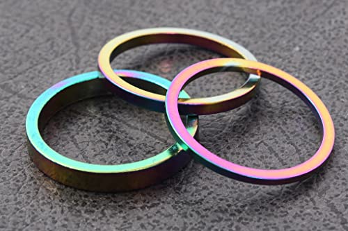 KHEbikes KHE BMX Spacer 1 1/8 Zoll 28,6mm Steuersatz Alu 3 Unterlegscheiben Oil Slick