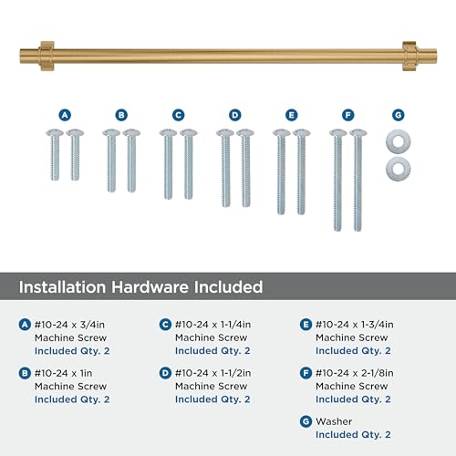 Image of Amerock Davenport 18 inch (457mm) Center-to-Center Champagne Bronze Appliance Pull, BP36699CZ