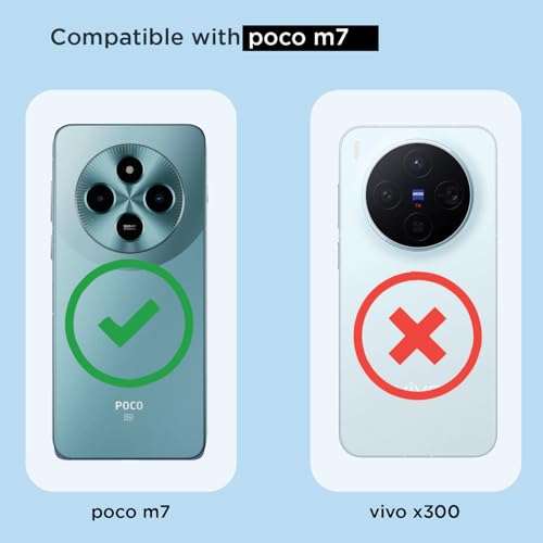 Image of Amazon Basics Back Cover for Poco M7 5G Mag-Safe Shockproof PC + TPU Protective Case Magnetic Support Bumper Case (Transparent Mag-Safe)
