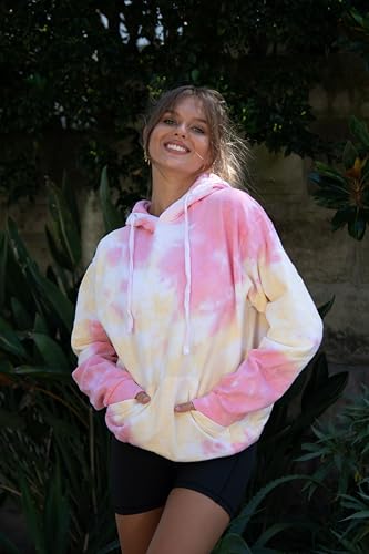 Image of Colortone Tie Dye Pullover Hoodies for Women and Men - Classic Fit Sweatshirts