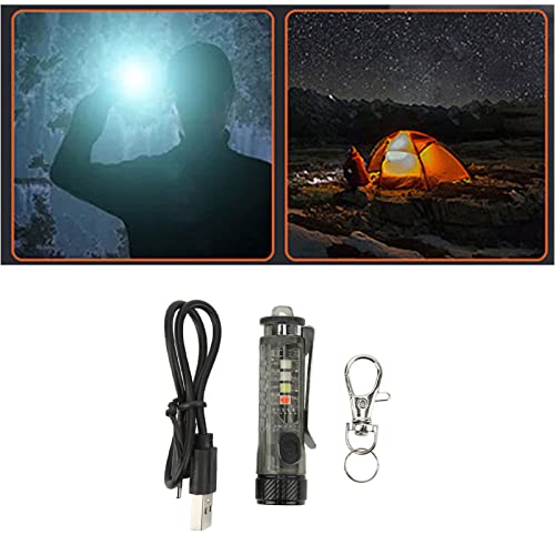 Lanterna De Chaveiro, Luz De Chaveiro Recarregável, IP65 Brilhante à Prova D'água Recarregável Verm