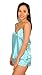 Up2date Fashion Cami Sets, Five Color Choices, Sizes (S, M, L), Style#CamRG (Small, Aqua)