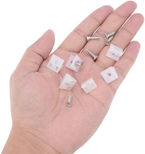 100 PCS Drawer Supports Drawer Bottom Sagging Repair Fix Mending Wedges, Drawer Repair Kit with Screws Furniture Chest Drawer Bottom Repair Fixing Mending Wedges Drawer(White)