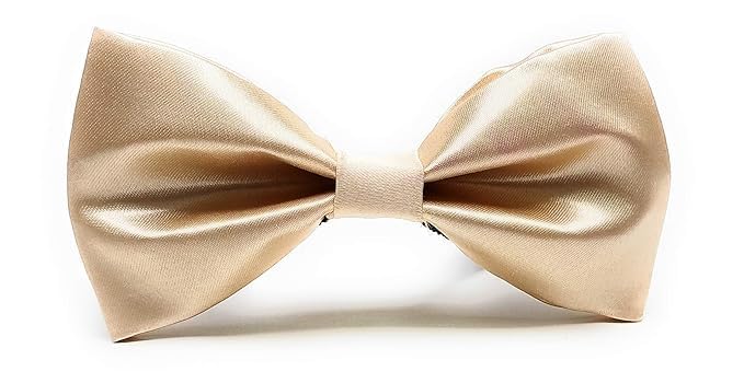 JAGMOOLYA PRODUCTS Premium Pre-Tied Satin Bow Tie and Pocket Square for Men | Handcrafted Bow Tie & Wedding Handkerchief for Suits, Blazers & Tuxedo for Formal Events & Weddings (OFF WHITE)-picture-40