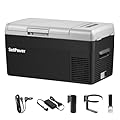 Setpower FC20 Portable 12v Refrigerator, -4?-68? Fast Cooling Car Refrigerator, 20L/21Qt Car Fridge Portable Freezer with 12/24V DC and 110/240V AC, Electric Cooler (Black, 20L With AC Adapter)