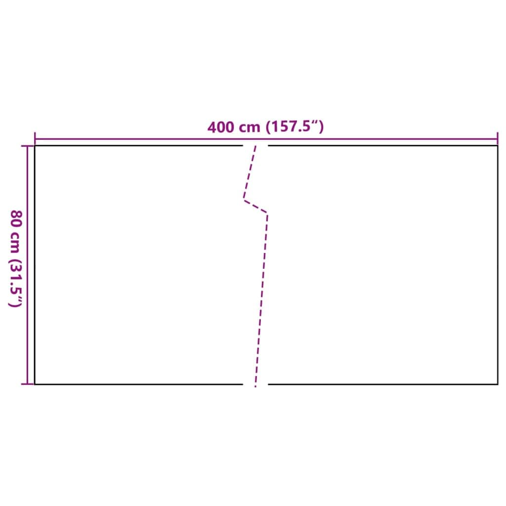 vidaXL Paravent de Balcon Noir 400x80 cm résine tressée, écran de Jardin, écran extérieur, écran d’intimité de clôture, écran d’intimité de Jardin