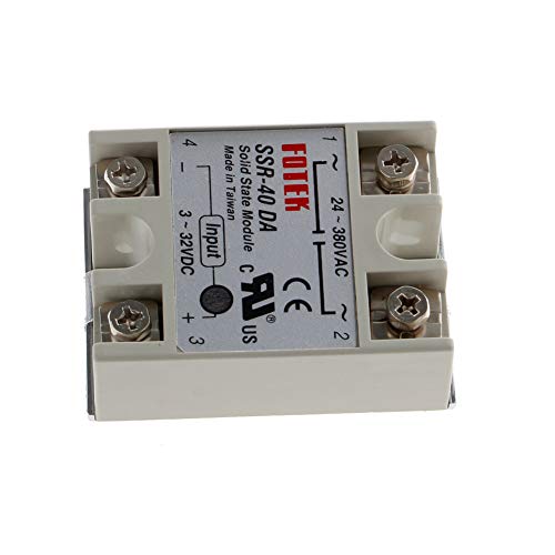 �����[�E�p�d�� 24V-380V SSR-40DA 40A 3-32V DC-AC�\���b�h�X�e�[�g�����[���W���[�� ��R�q���[�Y�t��